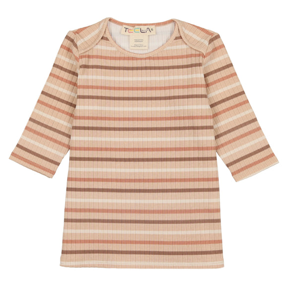 Stripe Girl's Tshirt - NEUTRAL STRIPE