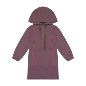 Hooded Sport Dress - Boysenberry