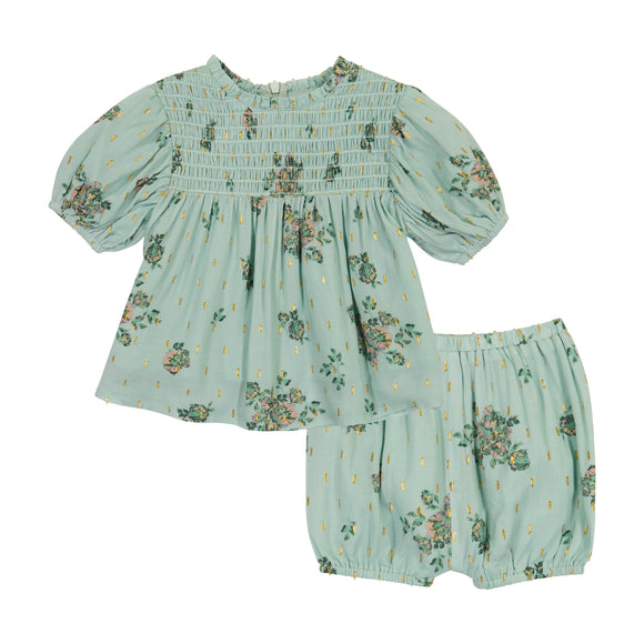Baby Reverse Ruffle Set - FLORAL