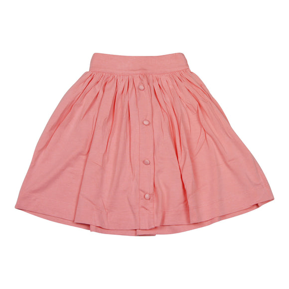 Teela Knit Button Blush Skirt - Young Timers Boutique
