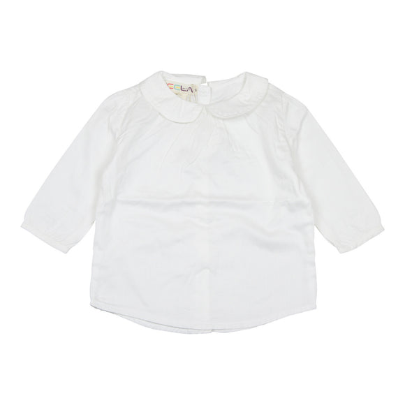 Teela Peter Pan Girls White Top - Young Timers Boutique
