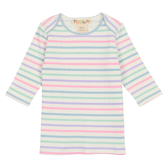 Stripe Girl's Tshirt - PASTEL STRIPE
