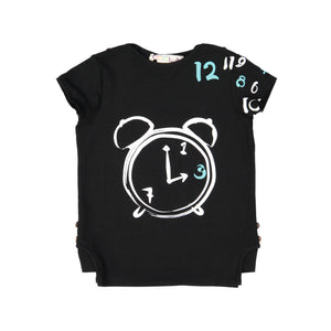 CLOCK Boy's Tshirt - Black (runs small. Size up) - FINAL SALE