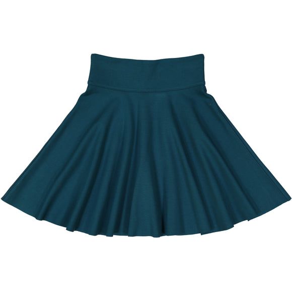 Ponte Circle Skirt - TEAL - FINAL SALE