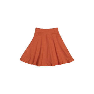 KNIT Circle Skirt - Rust - FINAL SALE