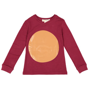 V-NECK Boy's Circle Print T-Shirt - runs small size up - FINAL SALE