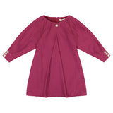 Dolman Pleated Sleeve Dress - cranberry - FINAL SALE