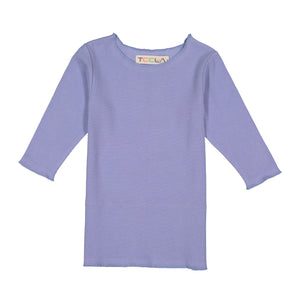 RIB Basic GIRL Tshirt - Periwinkle