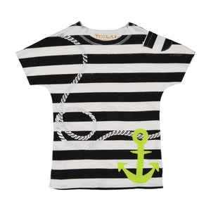 Black and White Anchor Print Tee - FINAL SALE