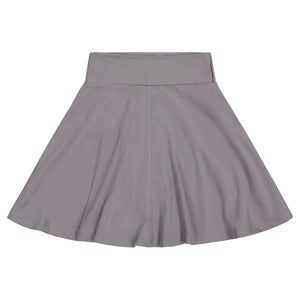 BASIC KNIT Circle Skirt - Grey