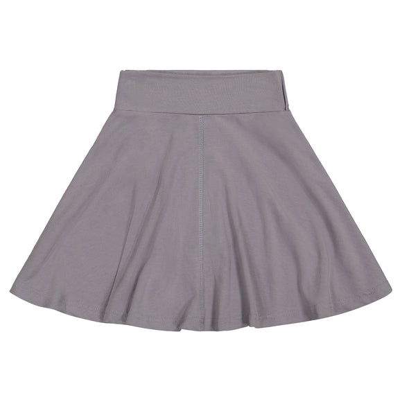 BASIC KNIT Circle Skirt - Grey