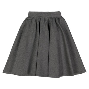 Charcoal Grey - Ponte Circle Skirt - FINAL SALE