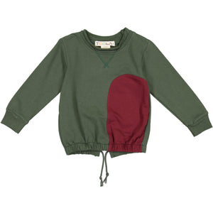RITZ Drawstring Patch Top - AMY GREEN - RUNS SMALL SIZE UP