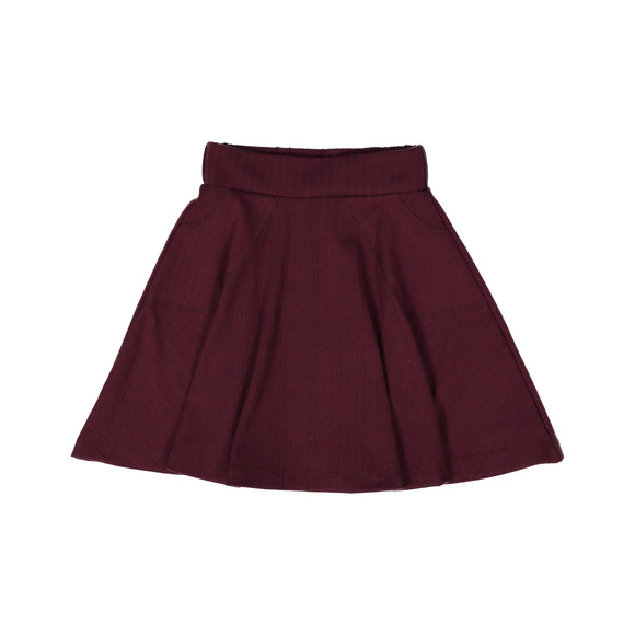 RIB Circle Skirt Grape - FINAL SALE