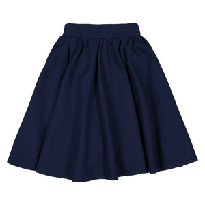 Navy - Ponte Circle Skirt - FINAL SALE