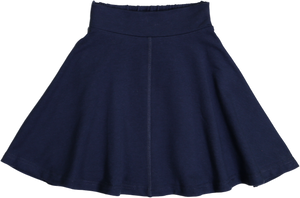 Basic Knit Circle Skirt - Navy