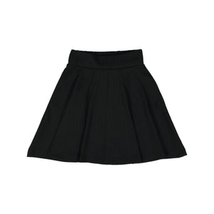 RIB Circle Skirt Black - FINAL SALE