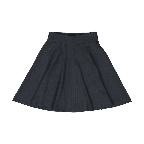 RIB Circle Skirt Charcoal - FINAL SALE