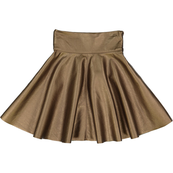 Circle Metallic Skirt - Gold