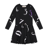 NUMBERS Smock Dress - Black
