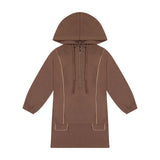 Hooded Sport Dress - Caramel - FINAL SALE