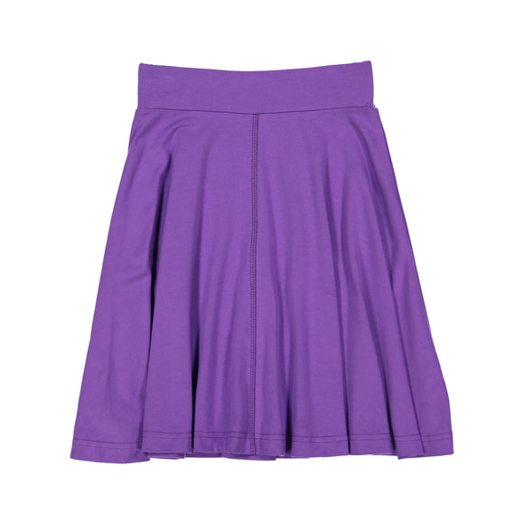 BASIC KNIT Circle Skirt - Purple - FINAL SALE