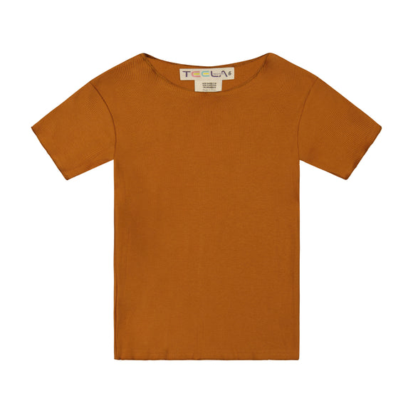RIB boy tshirt - cinnamon - runs very small size up