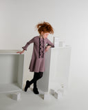 CLARA Drop Waist Ruffle Dress - Mauve - FINAL SALE - size 4 remaining