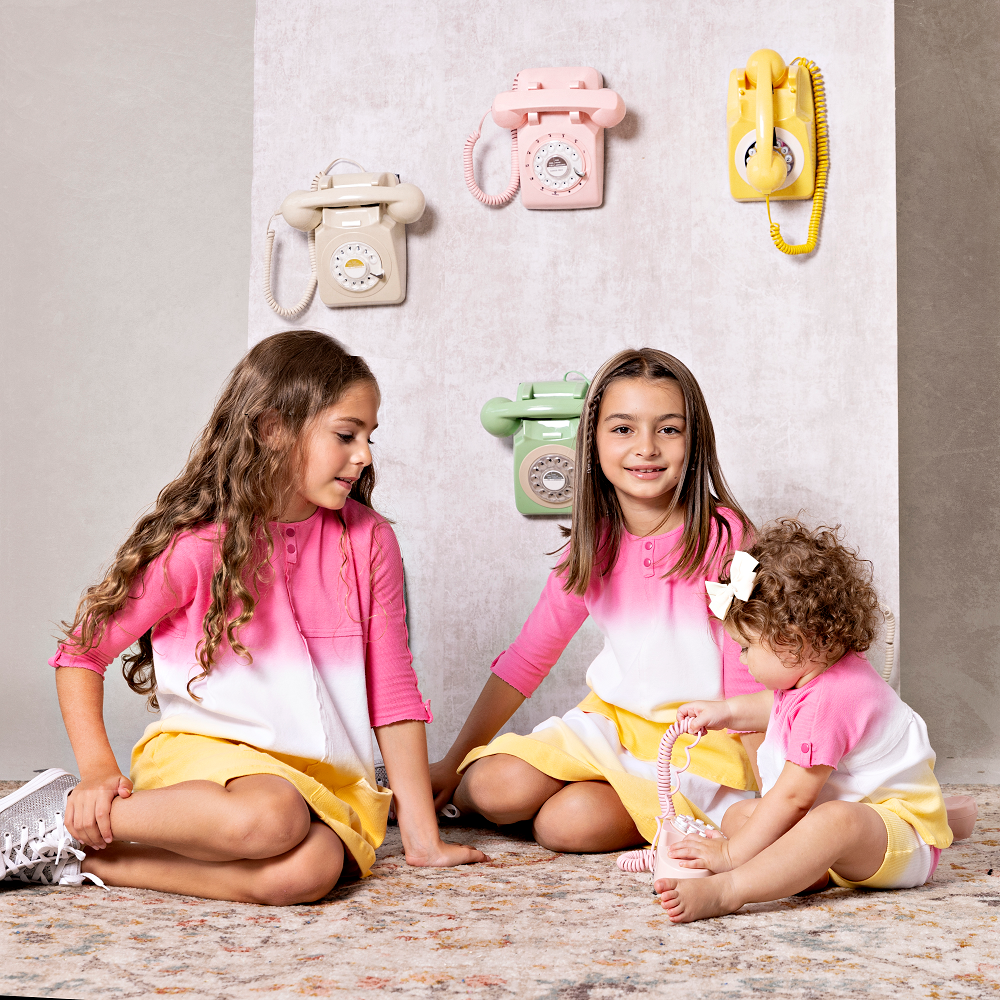 Rib Dip Dye Baby Set - PINK – TeelaNYC