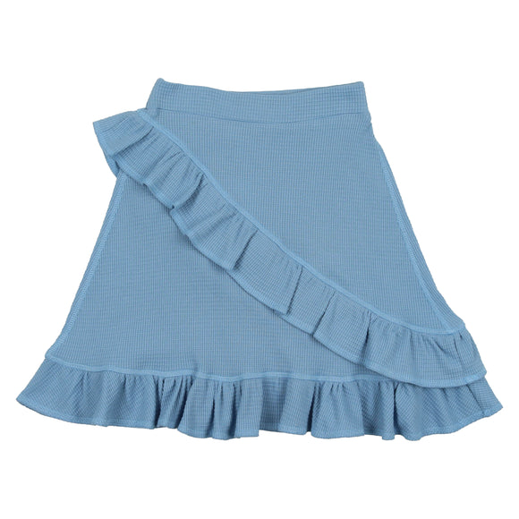 Waffle Skirt - POWDER BLUE