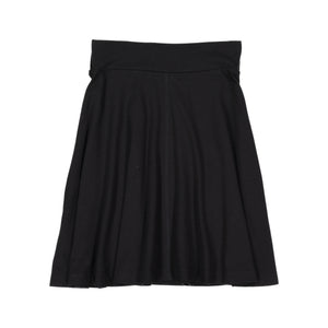BASIC KNIT Circle Skirt - Black