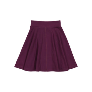RIB skirt - Plum - FINAL SALE