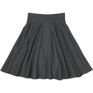 KNIT Circle Skirt - Charcoal - FINAL SALE
