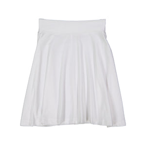 BASIC KNIT Circle Skirt - White - FINAL SALE