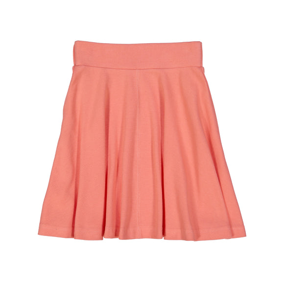 RIB Circle Skirt - peach - FINAL SALE