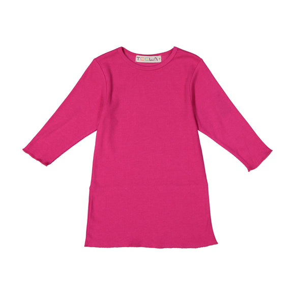 RIB Basic GIRL Tshirt - Hot Pink - FINAL SALE