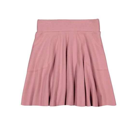 RIB Circle Skirt - Mauve - FINAL SALE