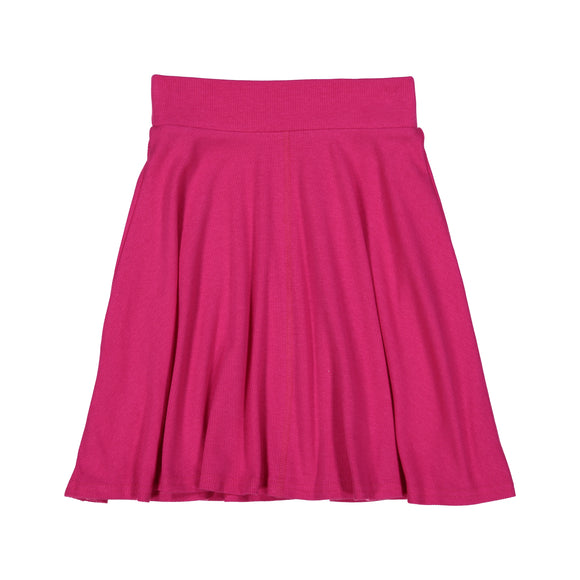 RIB Circle Skirt - Hot Pink - FINAL SALE