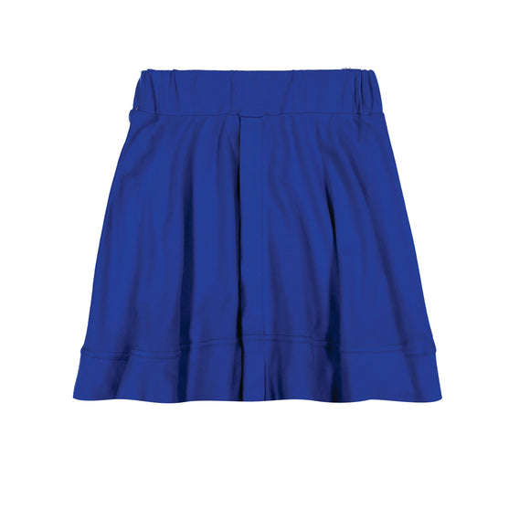 BASIC KNIT Circle Cut Solid Skirt - Dazzling Blue - FINAL SALE