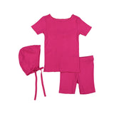 RIB BABY set - Hot Pink