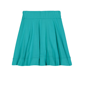 BASIC KNIT Circle Cut Solid Skirt - Robin Blue - FINAL SALE