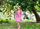 LEAH Fit and Flare Dress - ROSE - FINAL SALE