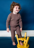 BABY Cable Knit 3 Piece Set - Toffee - FINAL SALE