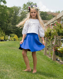 PONTE Circle Skirt - Royal Blue - FINAL SALE