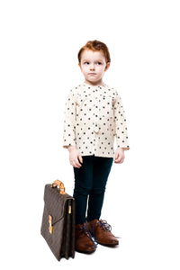 Teela Boys Charcoal Square Top - Young Timers Boutique
 - 3