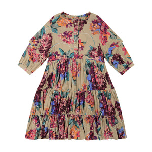Tiered Dress - large floral