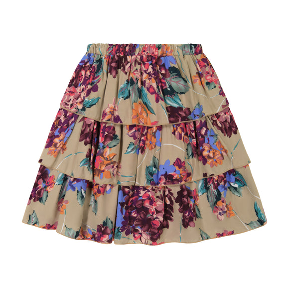 Layered Skirt - large floral