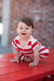 Teela Unisex Baby' Red Stripe Set