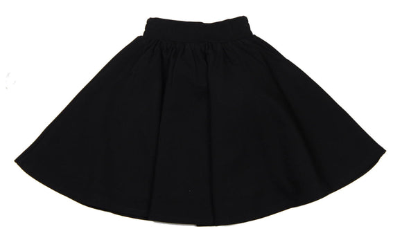 Teela Black Ponte Circle Skirt - Young Timers Boutique

