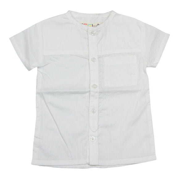 Teela Boys White Top - Young Timers Boutique
 - 1